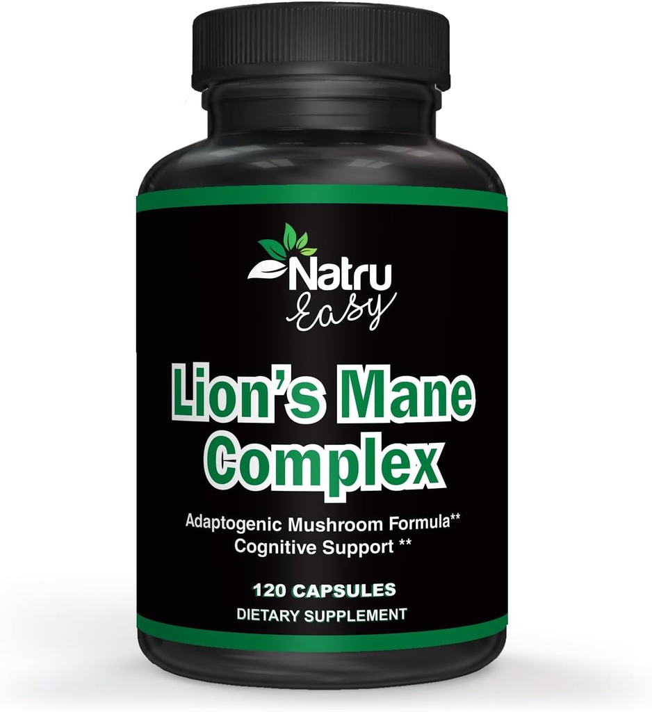 5 in 1 Lion's Mane Complex (complexe de la Mane) Premium Max Strength (formule avancée non-OGM) 4 mois d'extraits fins Supply (formule adaptogène de champignons) 3ème partie testée (formule testée) Fabriquée aux États-Unis.