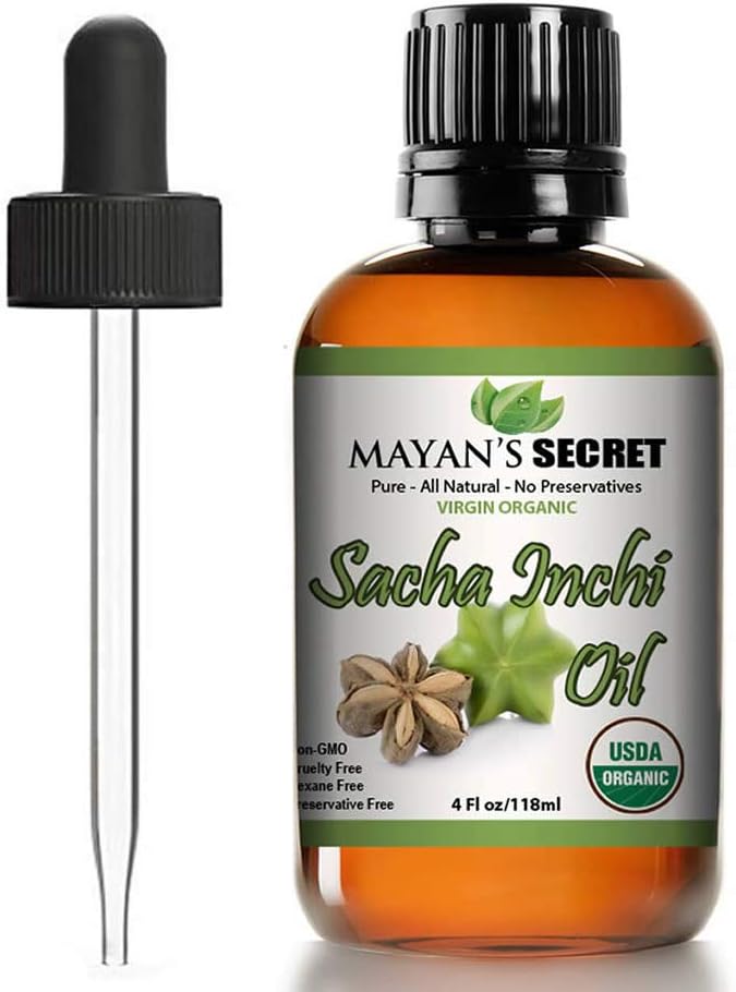 Huile Sacha Inchi secrète de Maya - USDA certifié Oméga biologique-3-6-9