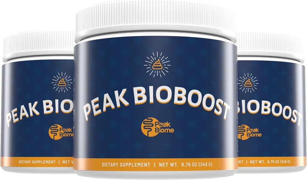 Peak BioBoost Supplément de fibre prébiotique pour le nettoyage des colonies - Suppléments nutritionnels digestifs sans saveur - Facile à dissoudre - Pas de gluten, de soja ou de laiterie - Approvisionnement de 3 mois - 90 portions