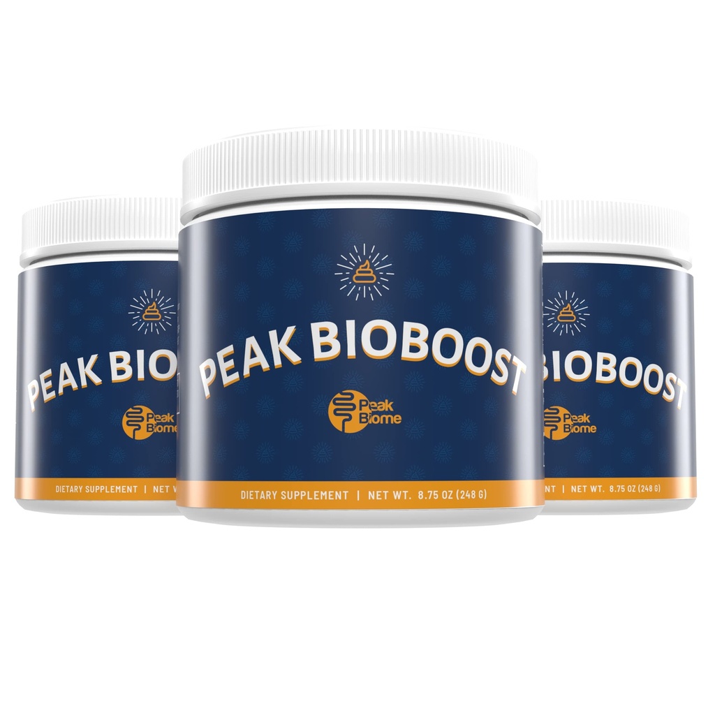 Peak BioBoost Supplément de fibre prébiotique pour le nettoyage des colonies - Suppléments nutritionnels digestifs sans saveur - Facile à dissoudre - Pas de gluten, de soja ou de laiterie - Approvisionnement de 3 mois - 90 portions