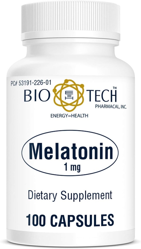 Bio-Tech Pharmacal Mélatonine (1mg, 100 gélules)