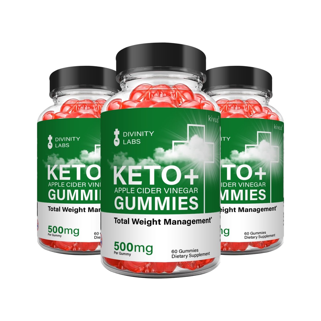 Laboratoires de Divinité Keto - Laboratoires de Divinité Keto Gommies de vinaigre de cidre de pomme (3 Pack, 180 Compte)