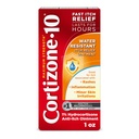 Cortizone-10 Résistance maximale à l'eau Relief de démangeaison, 1 % Hydrocortisone, Fast-Acting, Crème anti-démangeaison pour les morses de bogues, Rash, Eczema, Psoriasis, Poison Ivy, Chêne, Sumac et plus, 1 oz