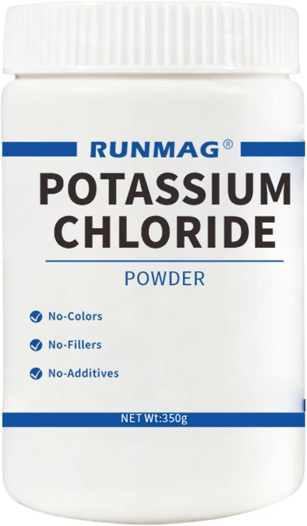 Poudre de chlorure de potassium - Sel Substitut 350g par contenant