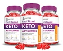 Laboratoires justifiés (3 Pack Keto Rush Keto ACV Gummies Formule 1000MG Keto Rush Keto Gummies Apple cider Vinegar Boost Formulé avec Pomegranate Beet Juice Powder B12 Vegan Non OGM 180 Gummys