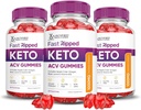 Laboratoires justifiés (3 Pack Keto Rush Keto ACV Gummies Formule 1000MG Keto Rush Keto Gummies Apple cider Vinegar Boost Formulé avec Pomegranate Beet Juice Powder B12 Vegan Non OGM 180 Gummys