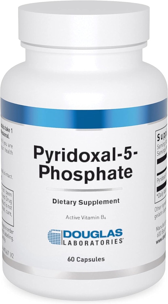 Douglas Laboratories Pyridoxal-5-Phosphate (50 mg.) | Vitamin B6 to Support Neurological Health and Cardiovascular System | 60 Capsules