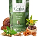 Immune Power - Mélange de poudre de racine d'Ashwagandha biologique - incluant Cordyceps et champignons Reishi - soutient une réponse immunitaire saine* - Vegan, sans gluten, sans sucre ajouté - 30 portions - 120g