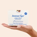 IMMUN'ÂGE - Supplément anti-vieillissement - NRF2 activateur - Immune Support - Antioxydant - Booster d'énergie cellulaire - Protection du vieillissement de la peau - 100% Papaye fermentée japonaise - Poudre - 30 paquets x 3 grammes