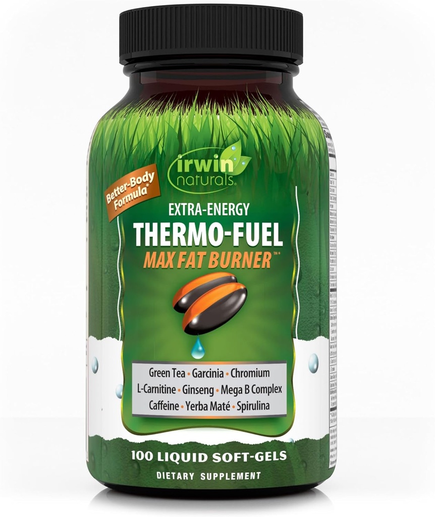 Irwin Naturals Thermo-Fuel Max Fat Burner 100 Softgel extra-énergie