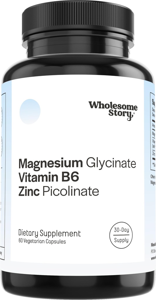 Picolinate de zinc, suppléments de glycinate de magnésium avec vitamine B6 de P5P