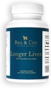 BILL & COO Vive plus longtemps Supplément fibreux avec des peptides de collagène bovine et poudre de betteraves pour chiens - favorise le soutien digestif, le coeur et le foie - Supplément de articulations de chiens Formule - 90g