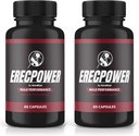 (2 Pack) Erecpower Capsules, Erecpower Pills for Men, Erecpower Male Performance Supplément, Formulation avancée pour soutenir le style de vie actif des hommes, Erec Power Pastillas Reviews (120 Capsules)