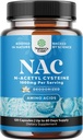 Supplément NAC N-acétyl Cysteine 1000mg - Vegan High Absorption Non-Smelly NAC 1000mg Capsules Précurseur de glutathion pour le foie Nettoyer Detox & Repair Plus Lung Health and Immunity Support (2 mois)