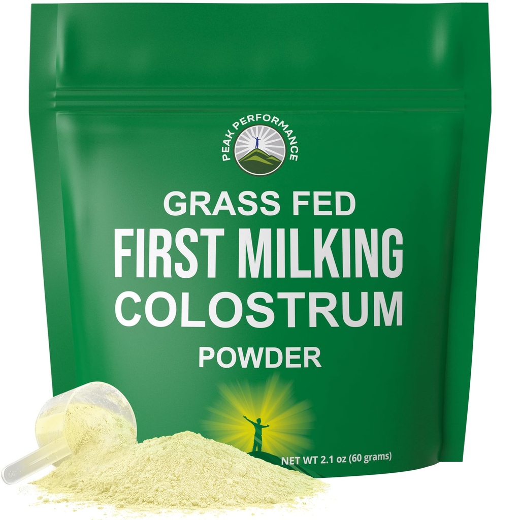 Première poudre de colostrum lactée provenant de la fée d'herbe des États-Unis vaches lactées dans les 6 heures suivant donner naissance pour obtenir les nutriments les plus bioactifs. Supplément élevé Immunoglobuline Bovine Colostrum pour les humains