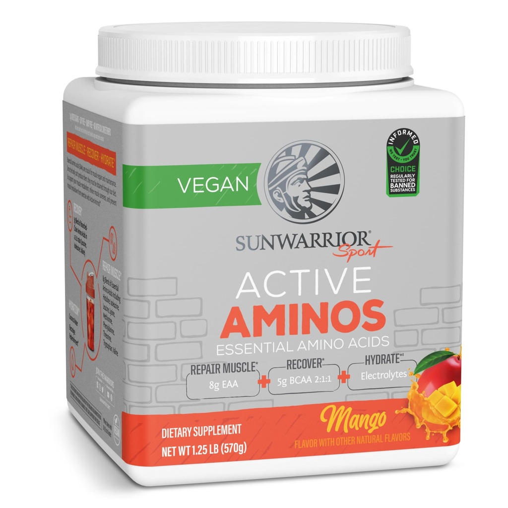 Sunwarrior Amino Acides Amino Poudre d'énergie Amino Acides Amino essentiels EAA et BCAA.