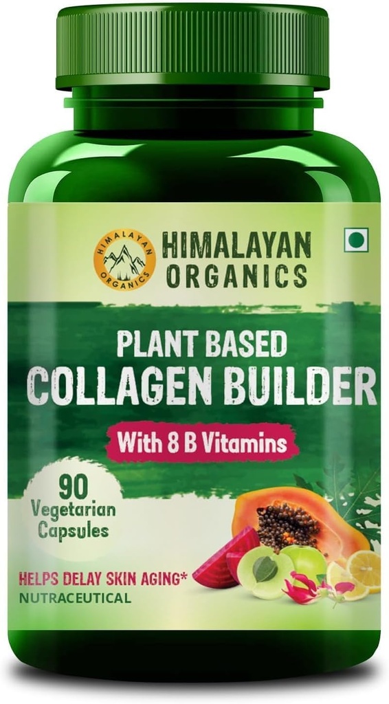 Plant Based Collagen Builder (90 Veg Capsules) 100% Herbal with NO Known Side Effects - by pharmacylife