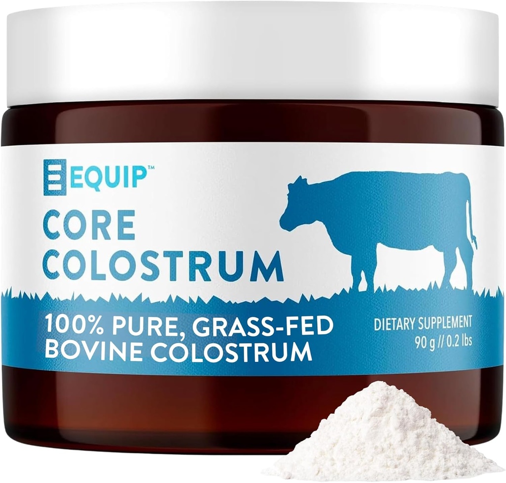 Équipement aliments Core Bovine Colostrum Poudre - 3 000mg supplément de foie de colostrum - Gut santé, immunité, récupération Lactoferrine suppléments - Keto amical Bovine Colostrum, 30 portions, non aromatisé