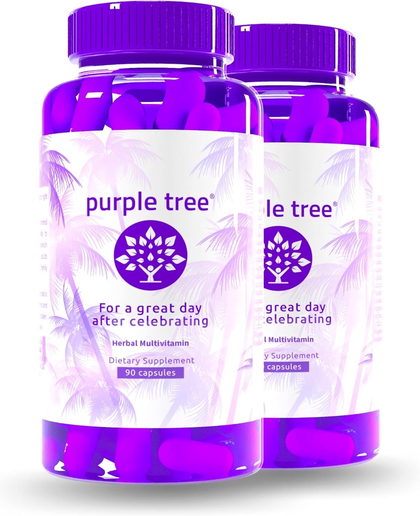 complément de bien-être post-célébration du pourpre, soutien du foie, hydratation rapide du corps, dihydromyricétine DHM, chardon de lait, électrolytes, vitamine B, saule, quercetine (180 pilules)