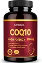 CoQ10 200mg Softgels avec PQQ & Omega 3, Coenzyme d'absorption maximale Q10, puissant antioxydant pour la santé cardiaque et énergétique, 120 Compte, 4 mois d'approvisionnement, non-OGM