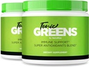 NutraRize (Pack de 2 Verts toniques, Supplément tout naturel dans un pot pour le soutien immunitaire, Delicious Way to Detox The Body, Powder for Health and Wellness Reviews (60 portions)