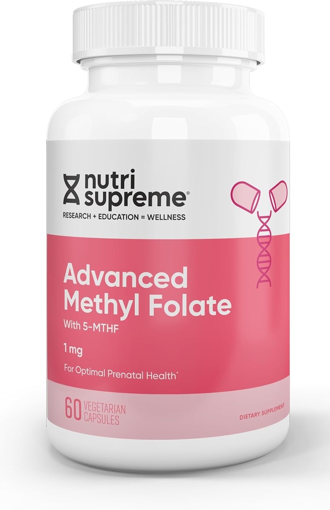 Nutri Folate de méthyle avancé (5- MTHF) 1mg 60 Nombre