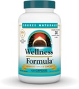 Source Naturals Wellness Formula, Support immunitaire avancé*, Vitamines Bio-alignées et Défense des Herbes - Supplément de support du système immunitaire et Booster d'immunité - 120 Capsules