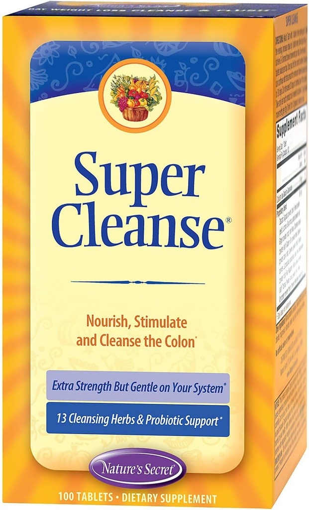 Nature's Secret Super Cleanse Extra Strength – 100 Tablets