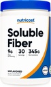 Fibre soluble Nutricost (non aromatisée) 30 portions - végétalien, non-OGM, sans gluten