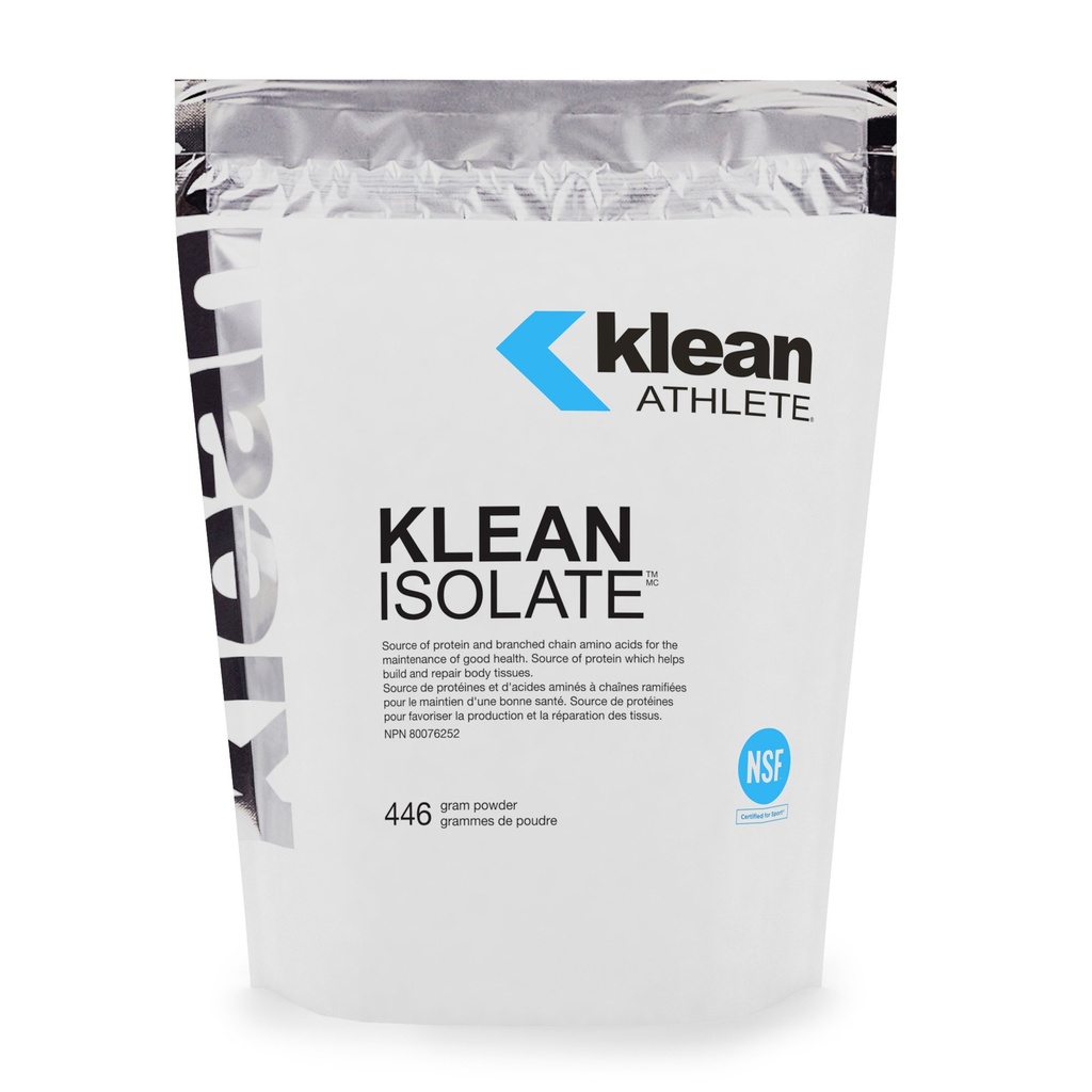 Klean Athlete Klean Isolate - Whey Protein Isolate - Daily Protein & Amino Acid - Intake for Muscle Integrity* - NSF Certified for Sport - 20 Servings - Unflavored