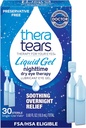 TheraTears Gel liquide gouttes lubrifiantes pour yeux secs, flacons à usage unique, 30 Compte