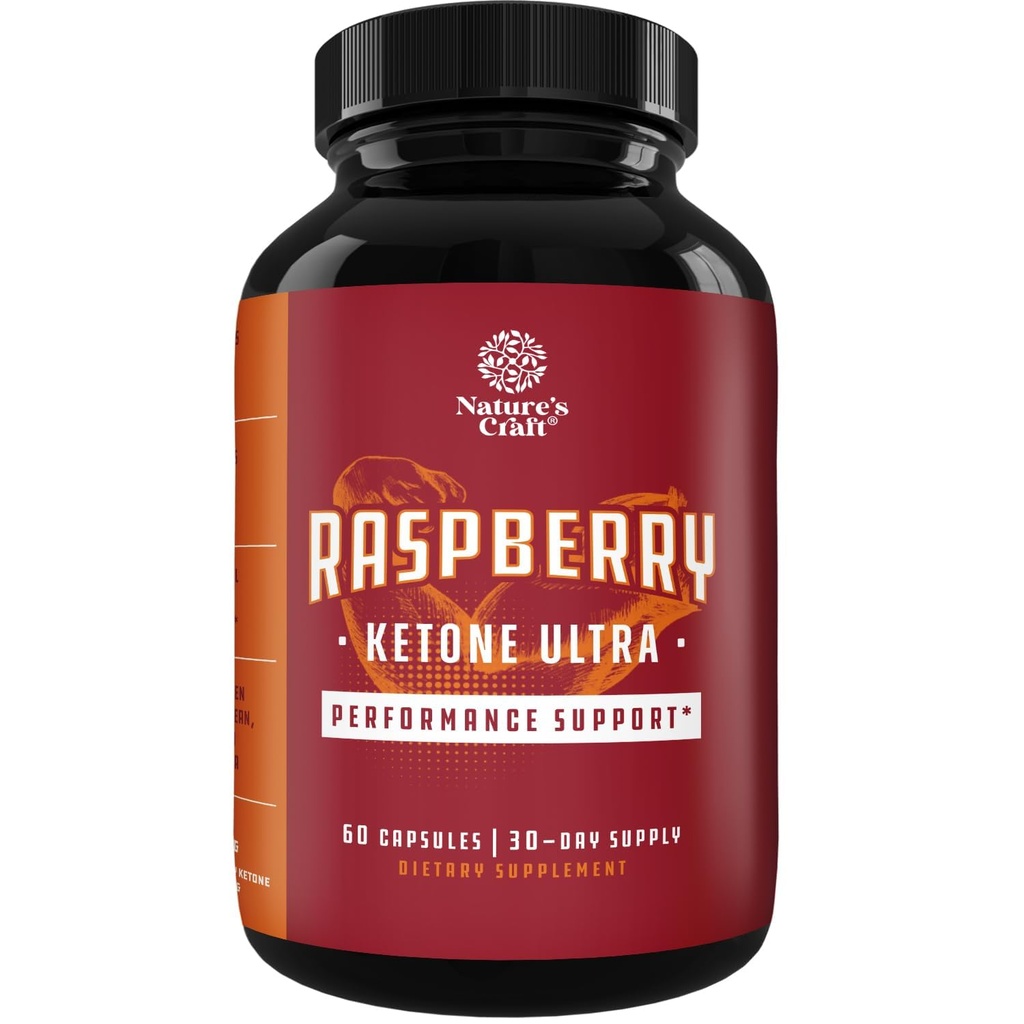 Mélange de cétones de framboises, extrait de thé vert et de mangue africaine – Perdre du poids plus rapidement – Ingrédients potentiels pour accélérer la perte de poids, réprimer l'appétit et brûler la graisse – 60 capsules