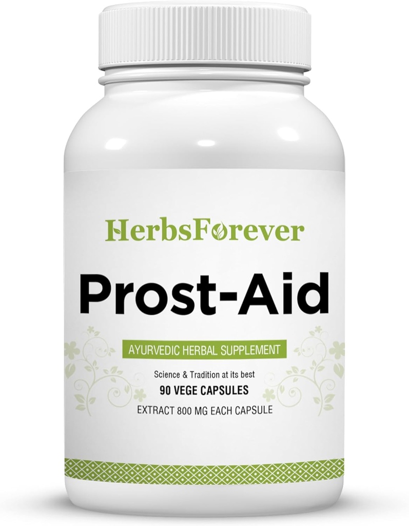 Herbsforever Prost-Aid Capsule Prostate Supplément favorise la santé prostatique 90 Capsules