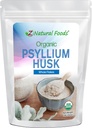 Z Aliments naturels Psyllium organique entier Flakes musc, un supplément de fibre naturelle, le mélanger dans les smoothies, jus, non-OGM, végétalien, sans gluten, casher, 1 lb.