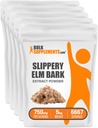 BulkSupplements.com Poudre d'extrait d'orme de Slippery - Poudre d'orme de Slippery, provenant d'Ulmus Rubra Bark - Sans gluten, 750mg par portion, 1kg (2,2 lb) (paquet de 5)