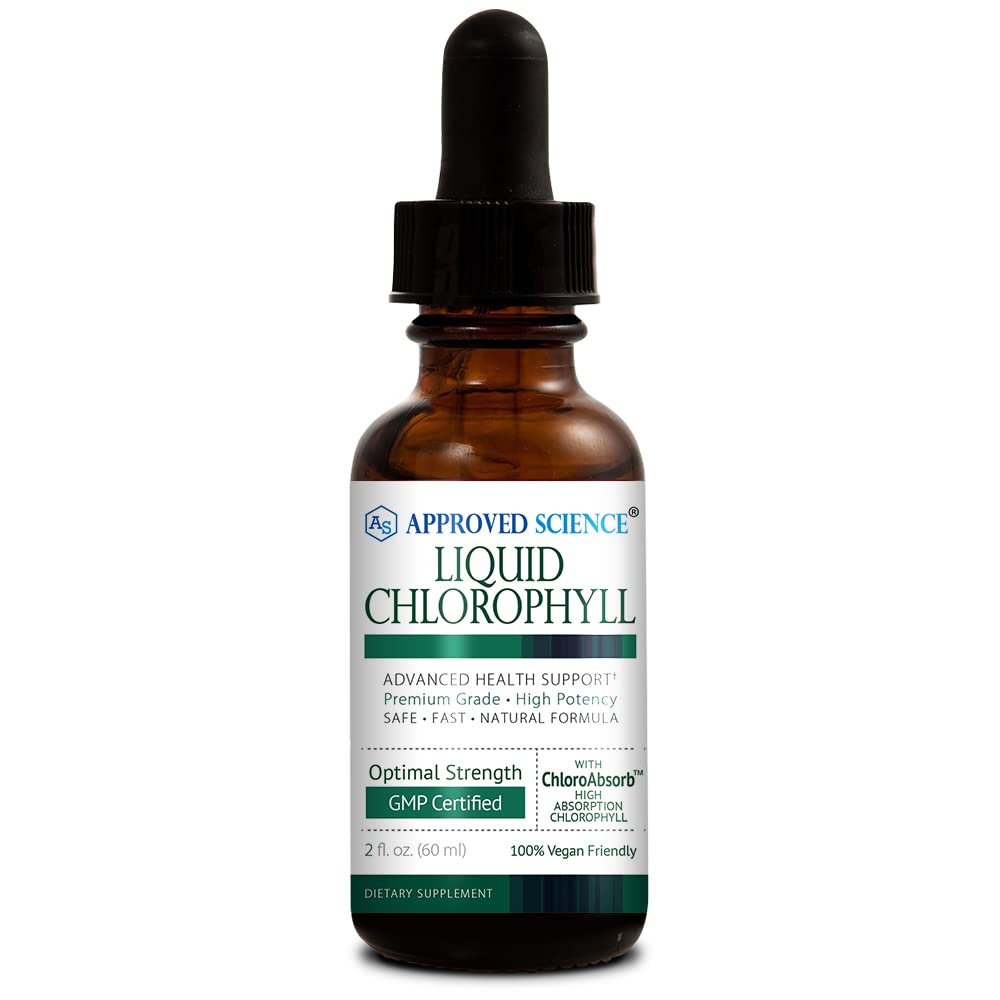 Sciences approuvées Chlorophylle liquide - 2 fl. Oz. - 60 mg ChloroAbsorb - Extrait de feuille de mûrier - Energiser le corps - Soutien digestif et immunitaire - Déodorant naturel et detox - Vegan - Fabriqué aux États-Unis