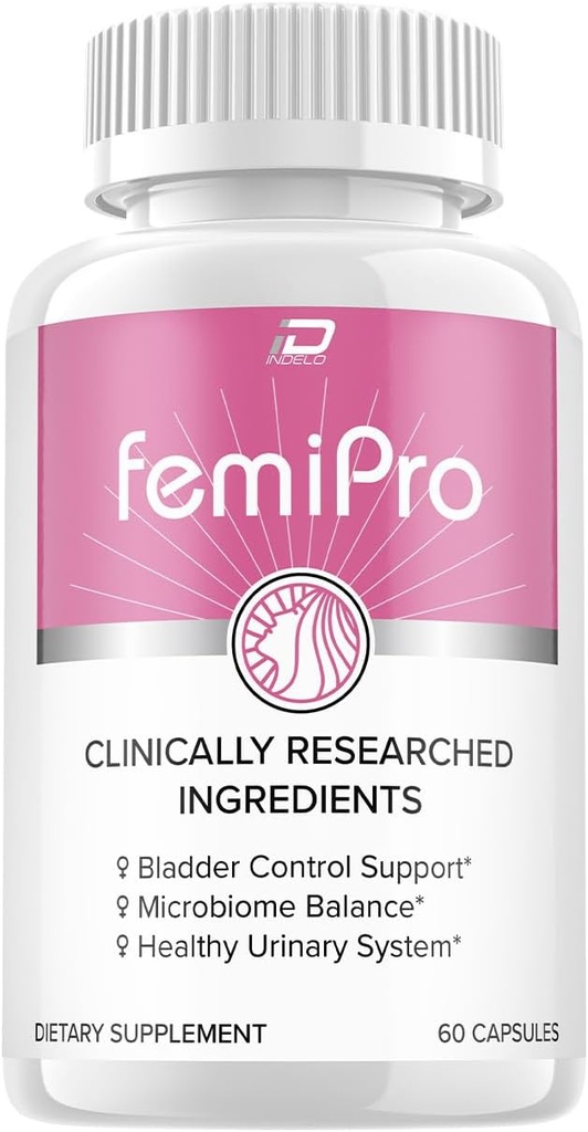 Supplément de soutien FemiPro - Probiotique Femi Pro Pills, FemiPro Soutien 24 heures Microbiome Probiotique Contrôle urinaire fuites santé, Avis Fémi Pro (60 capsules)