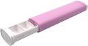EZY DOSE Organisateur de pilules coulissantes, étui de stockage de médicaments avec plastique durable sans BPA avec extérieur en plastique, grands compartiments hebdomadaires de 7 jours, comprimés, vitamines, compact, 6,5 pouces, rose