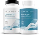 Theralogix OptiFlex Complet - Approvisionnement de 90 jours - Supplément Glucosamine & Chondroïtine - Soutien Fonction articulaire saine - Suppléments articulaires pour femmes et hommes - Certifié NSF - 180 capsules et 180 onglets