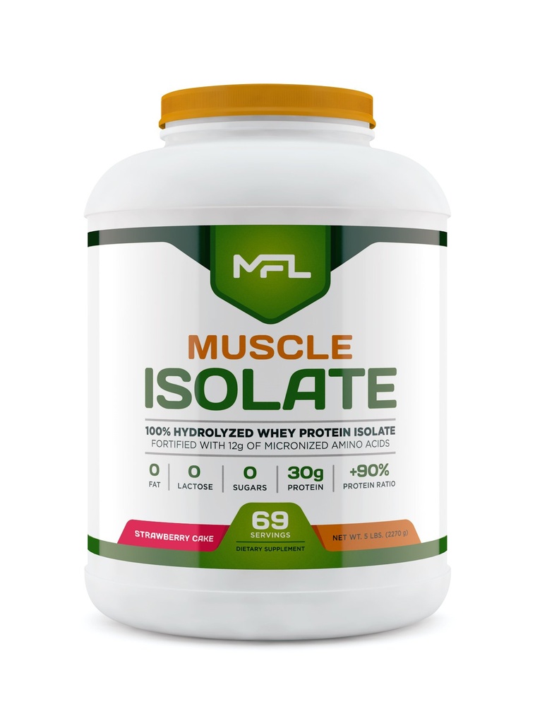 MFL 100% Isolé Protéine l 30g de Protéine l 12g Acides aminés l Keto Friendly l Low Carbs l 5 lbs. (crème de mûre)