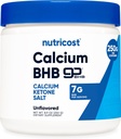 Nutricost Calcium BHB (250g) Non aromatisé - Calcium Cétone Sel - Non-OGM Sans gluten