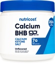 Nutricost Calcium BHB (250g) Non aromatisé - Calcium Cétone Sel - Non-OGM Sans gluten