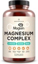 Amandean Magtein Magnésium Complexe. L-Thréonate, Glycinate, Malate Triple Blend Supplément de magnésium chélaté. 90 Capsules de Véggie. Ingrédients à haute absorption. Santé cérébrale, sommeil, calme*.