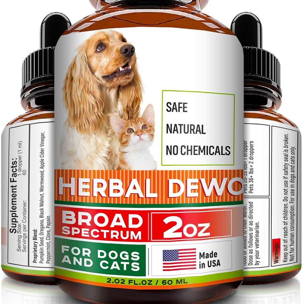 Nettoyer les plantes fot Chats et chiens - homéopathiques Parasites et toxines pour chiens et chats - Toutes races et tailles - Puppy & Kitten - 2oz