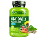 NATURELO Hommes Multivitamines - Une multivitamine quotidienne pour les hommes avec des vitamines, minéraux et aliments organiques entiers, stimuler l'énergie et la santé, non-OGM, 120 capsules végétariennes