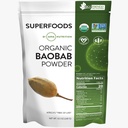 MRM Nutrition Bio Poudre de Baobab de Superaliments de Santé Digestive de 40 portions