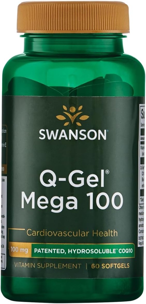 Swanson Q-Gel Mega 100 100 Milligrammes 60 gels