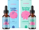 JoySpring BrainyBrocc & LingoBouche de gouttes pour enfants Vitamines naturelles, non-OGM, formule liquide non alcoholique, Immunity Health Support