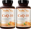 Coenzyme Q10 200mg CoQ10 Supplément - Une fois par jour Coq 10 200mg Capsules en poudre pour un traitement cardiovasculaire sain et un soutien énergétique - Absorption rapide non OGM Ubiquinone Q10 Coenzyme (400 portions)