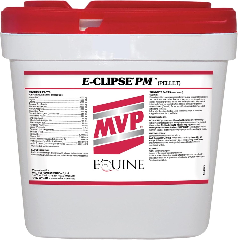 E-Clipse PM (18 lb) Santé neurologique/soutien immunitaire pour chevaux
